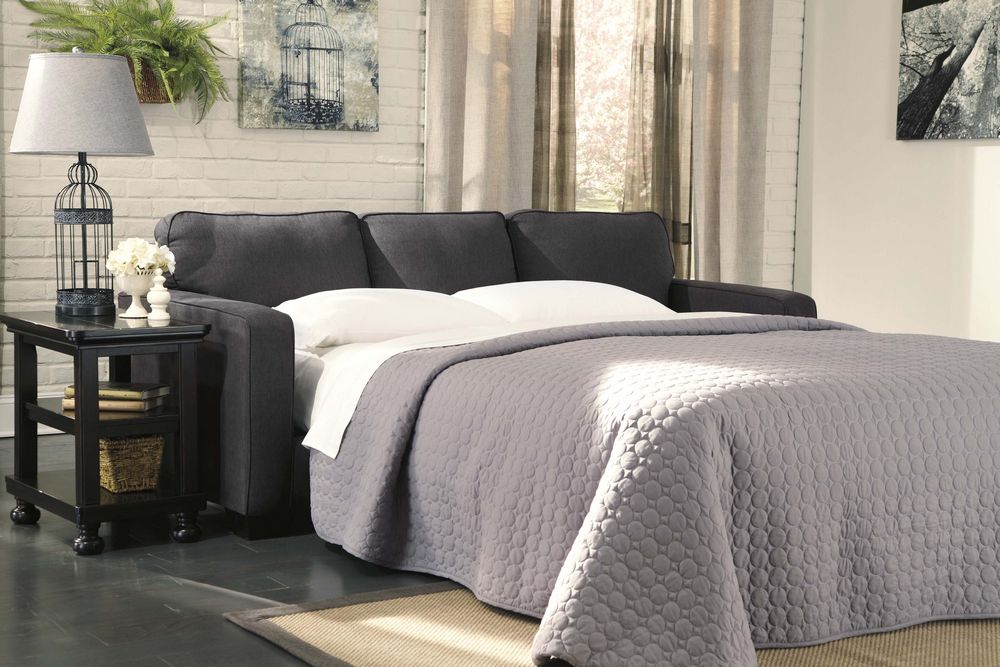 Alenya Charcoal Sleeper Sofa | Ashley Furniture | Cleek's Home Furnishing