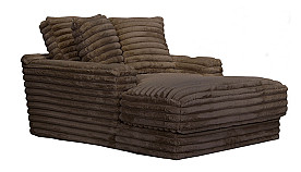 JACKSON (C+l) COMFREY CHOCOLATE CHAISE LOUNGER