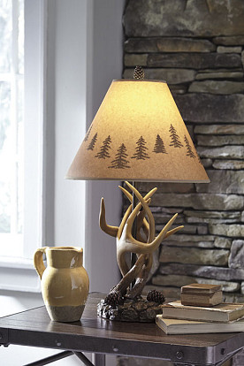 Derek - Brown Poly Table Lamps-Pair
