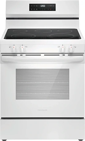 FRIGIDAIRE WHITE SMOOTH TOP STEAM CLEAN RANGE