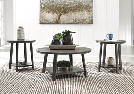 CAITBROOK - GRAY 3 PC OCCASIONAL SET