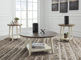 BOLANBROOK - WHITE/OAK 3 PC OCCASIONAL SET