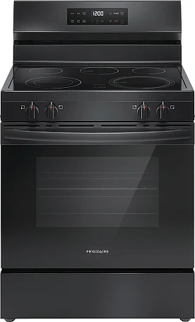 FRIGIDAIRE BLACK SMOOTH TOP STEAM CLEAN RANGE