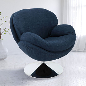 Scoop Accent Chair - Denim