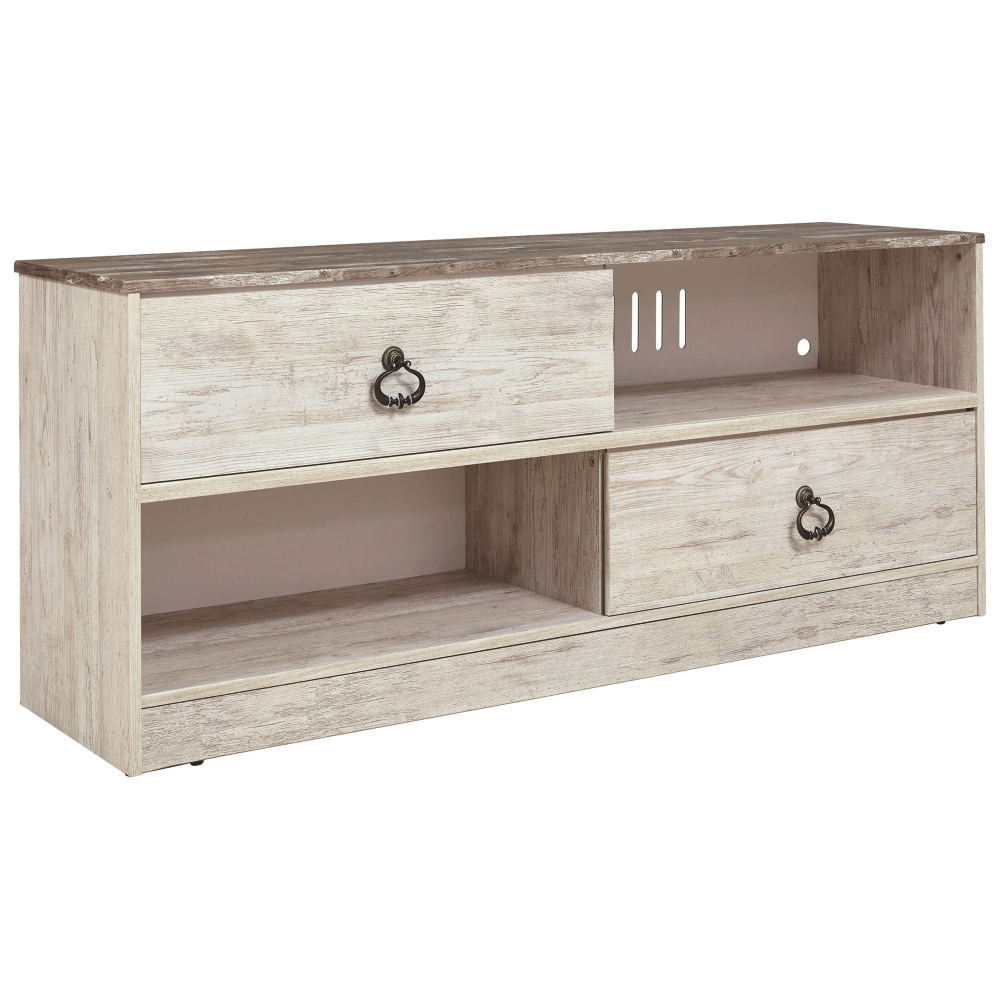Willowton Whitewash LG TV Stand Cleeks Home Furnishings Rentals