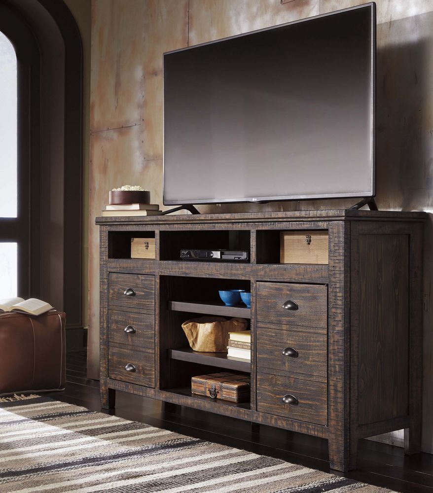 Trudell Xl Dark Tv Stand Ashley Furniture Cleek S Home Furnishing Overview