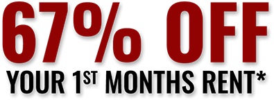 67% OFF Your First Months Rent