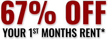 67% OFF Your First Months Rent*