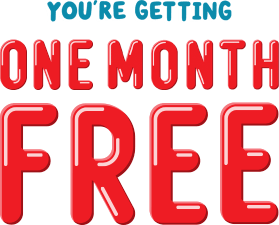 You're getting one month free.