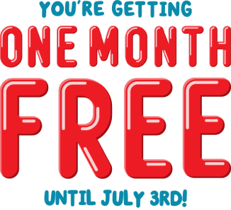 You're getting one month free. Until July 3rd!