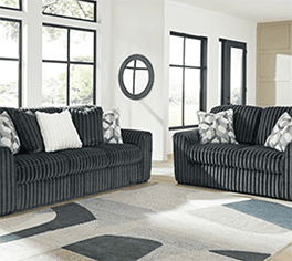 Ashley Midnight Madness Granite Sofa & Loveseat