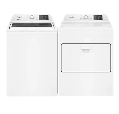 Whirlpool Washer + Dryer Pair with Removable Agitator